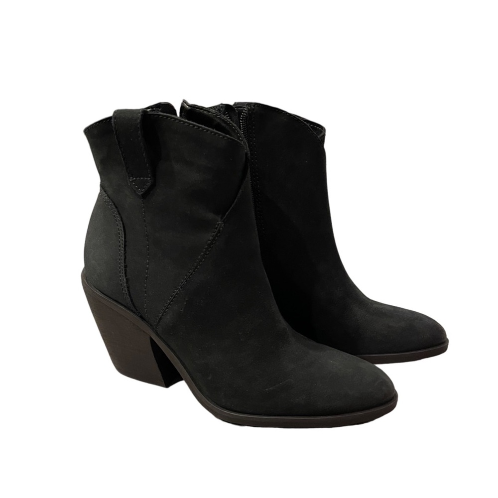 Lucky Brand Black Loxona Western Bootie